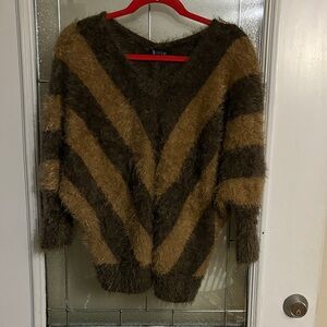 Sisters Striped Sweater - Brown and Tan preloved